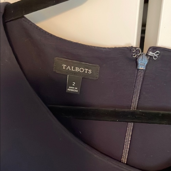 Deep Indigo/Ink Navy Women Dress by Talbots - Picture 2 of 3